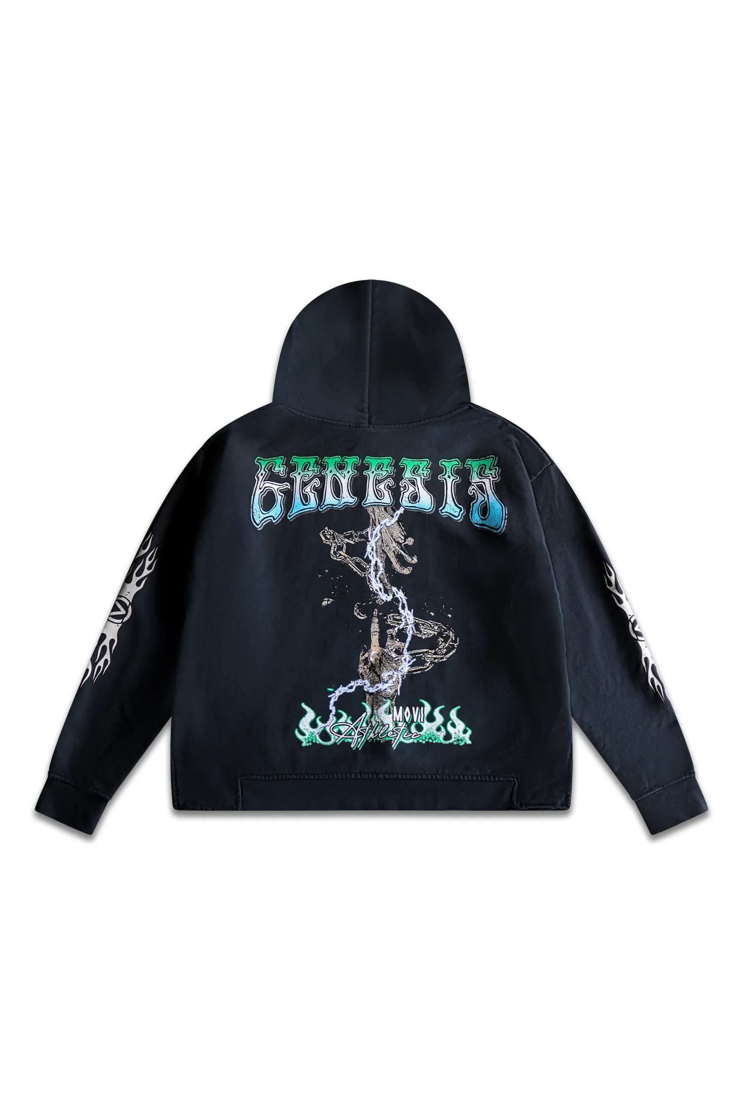 GENESIS RISING HOODIE - WASHED BLACK
