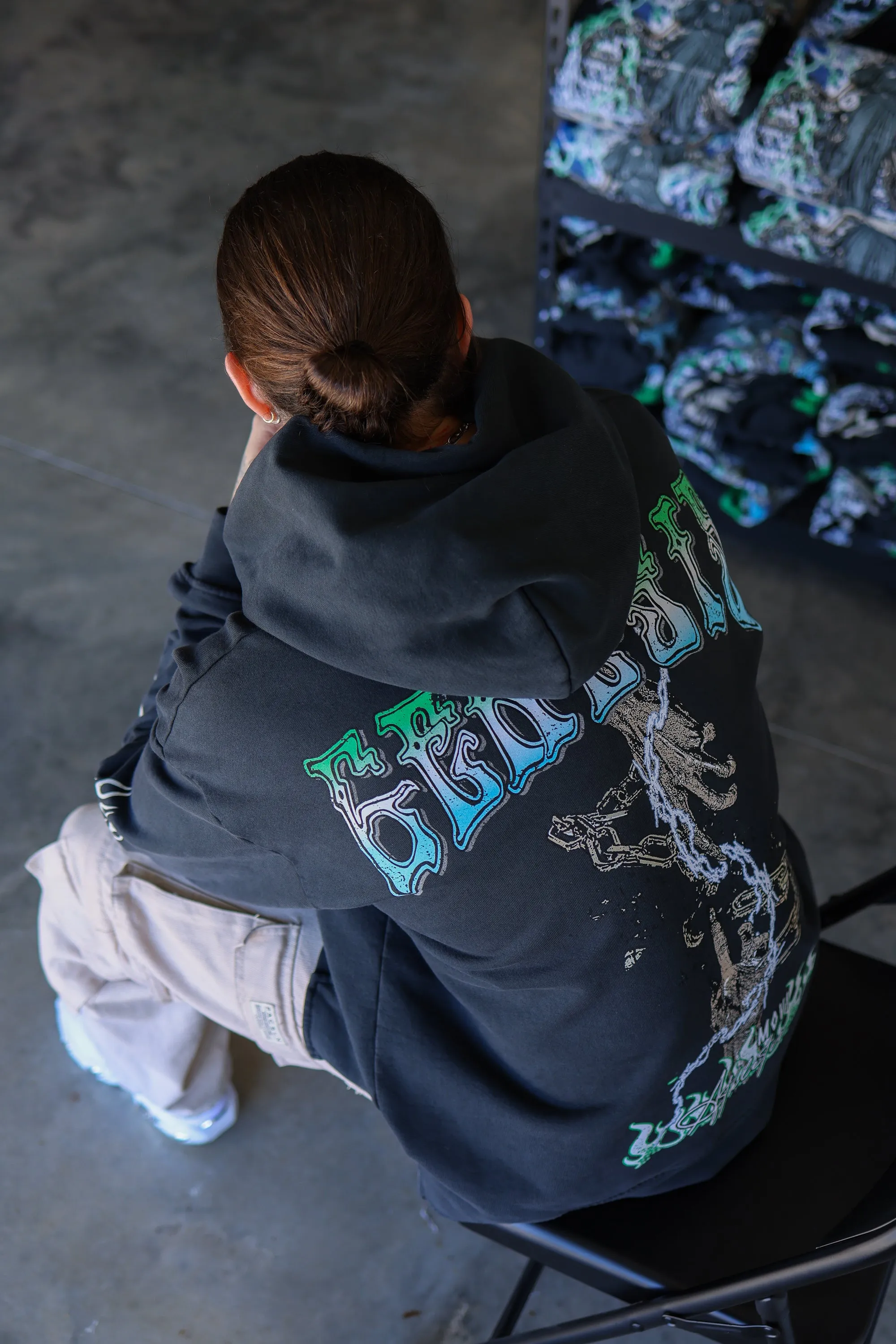 GENESIS RISING HOODIE - WASHED BLACK