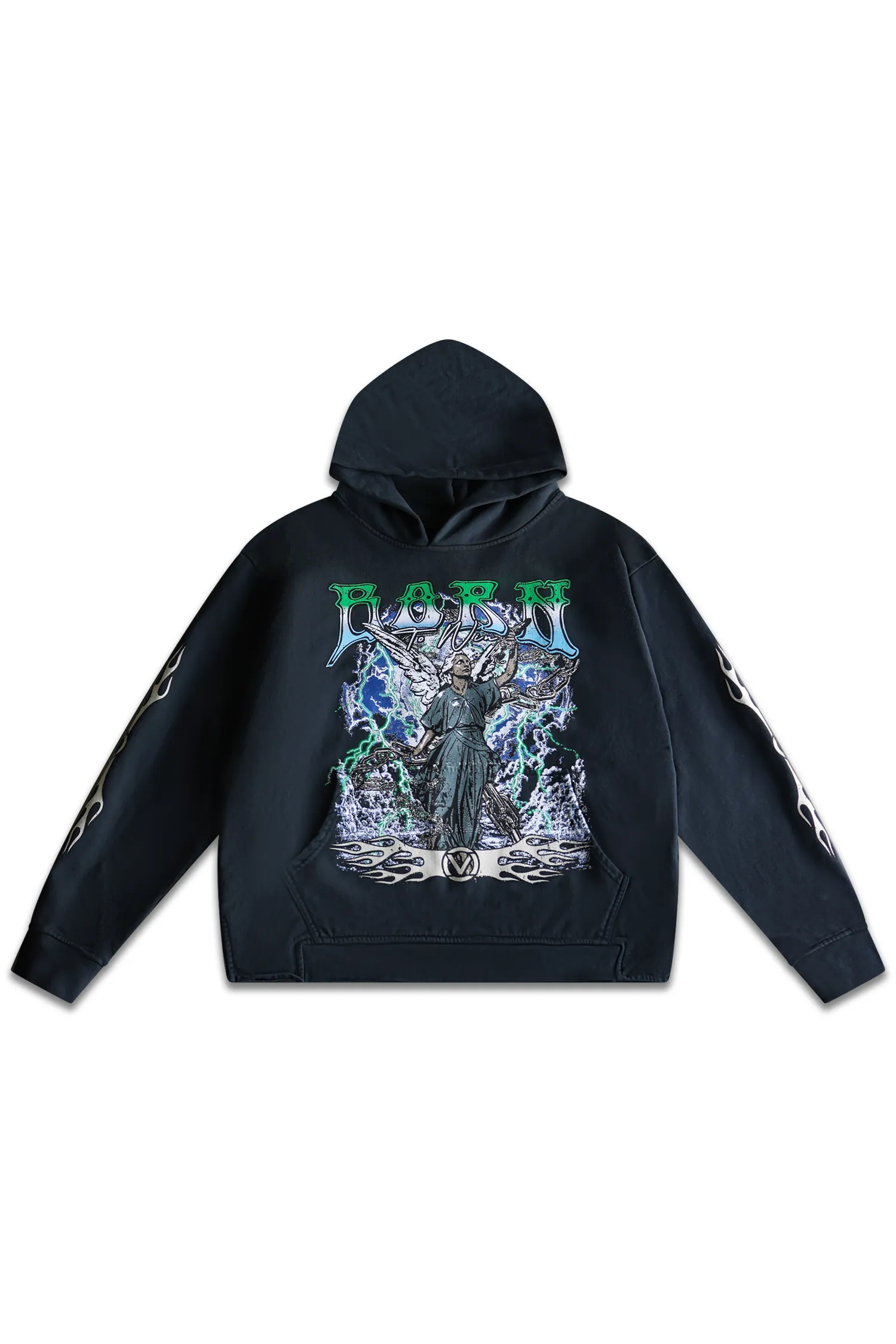 GENESIS RISING HOODIE - WASHED BLACK