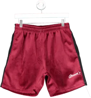 giovanni's Red Burgundy Velvet Shorts UK M