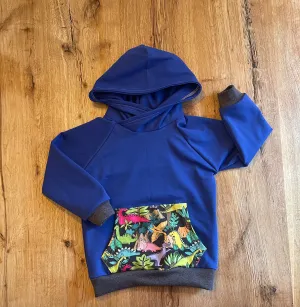 Green Dinosaur Hoodie - Age 4