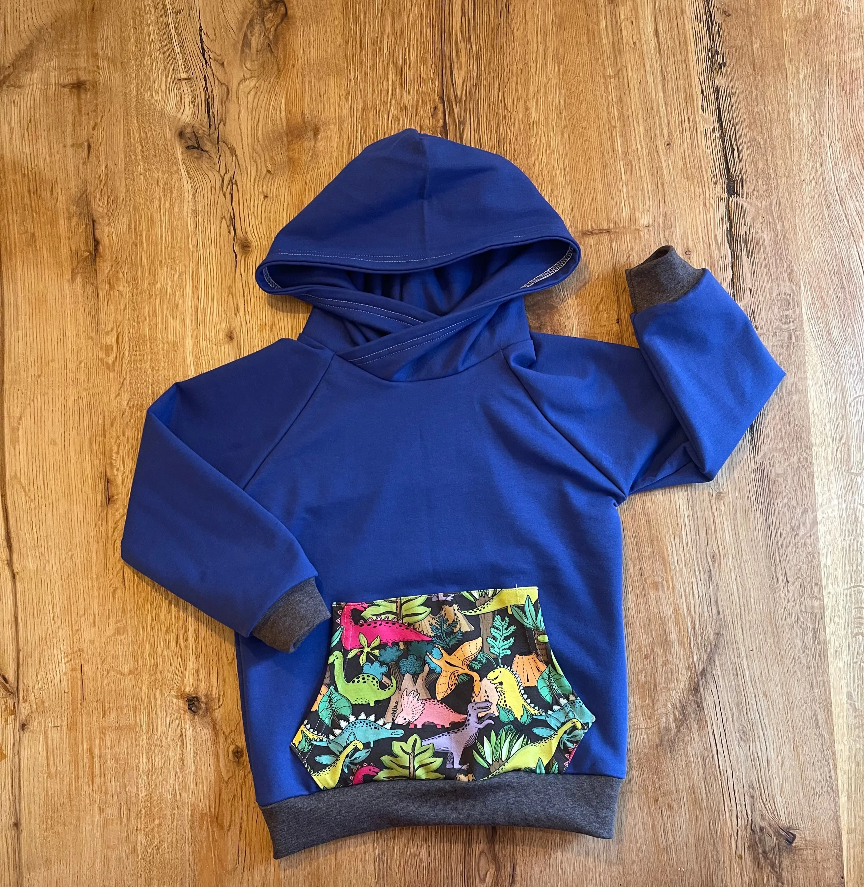 Green Dinosaur Hoodie - Age 4