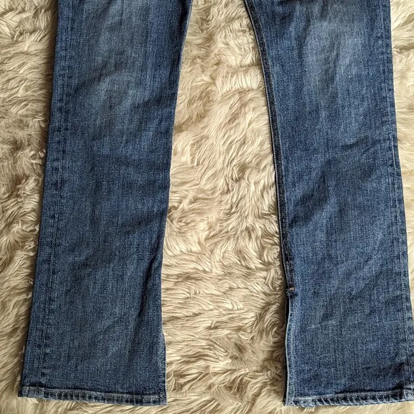 Grlfrnd Blaine Mid Rise Boot Cut Jean in Get Out *Missing Belt*