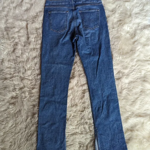 Grlfrnd Blaine Mid Rise Boot Cut Jean in Get Out *Missing Belt*