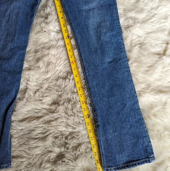Grlfrnd Blaine Mid Rise Boot Cut Jean in Get Out *Missing Belt*