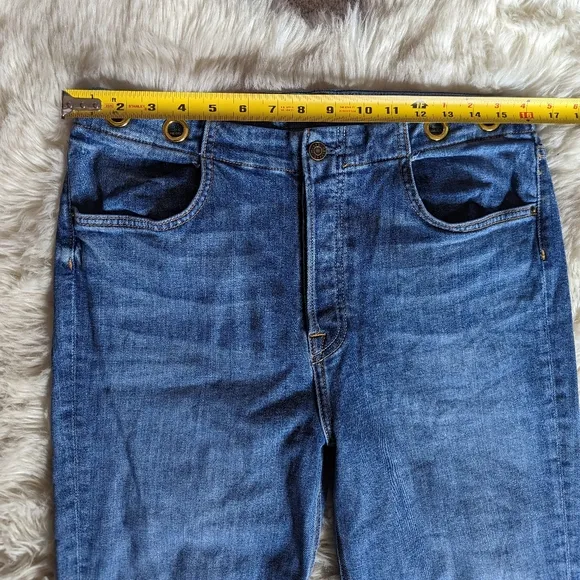 Grlfrnd Blaine Mid Rise Boot Cut Jean in Get Out *Missing Belt*