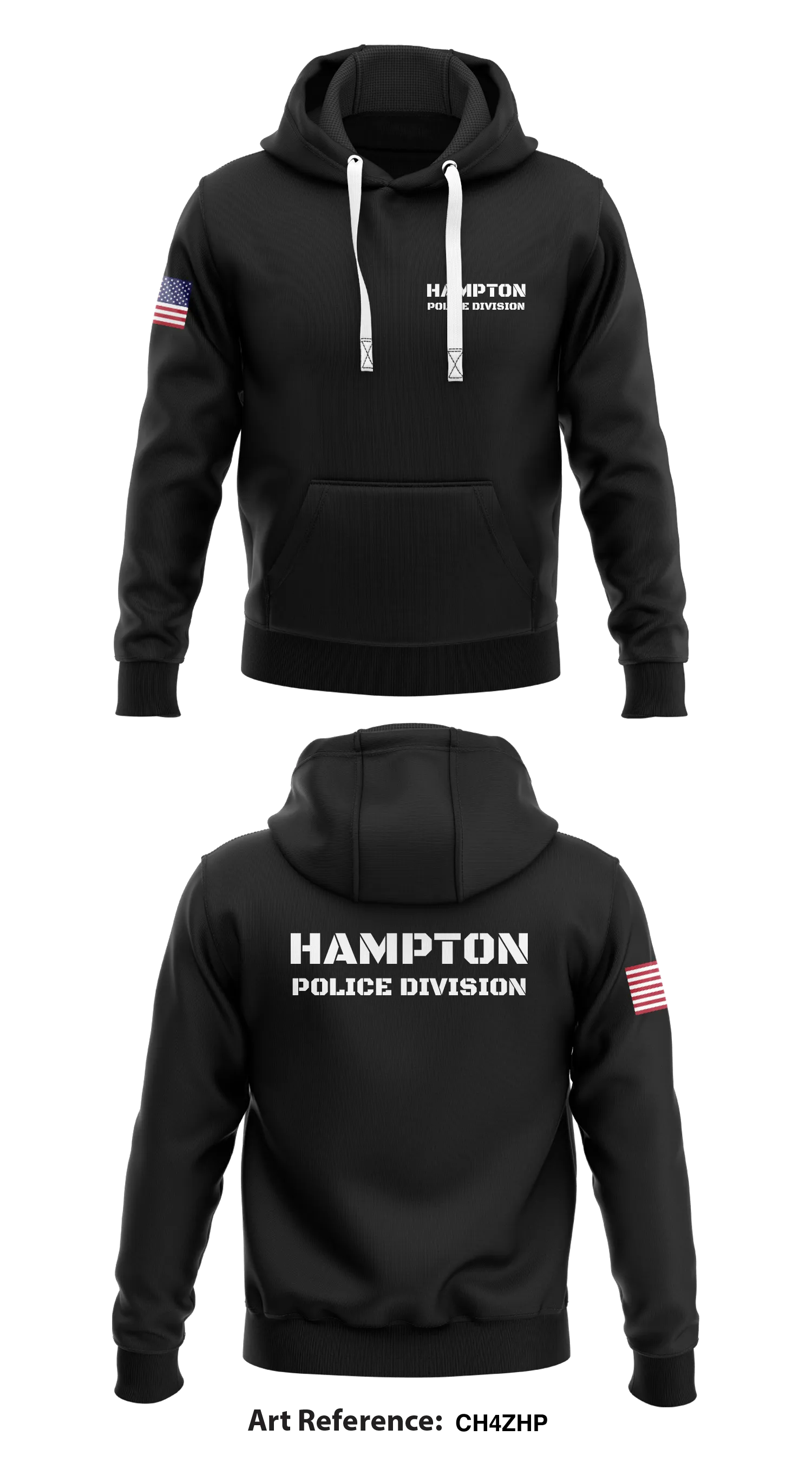 Hampton Police Division Store 1  Core Men's Hooded Performance Sweatshirt - ch4zhP