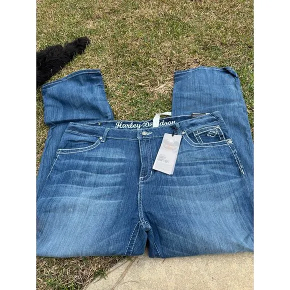 Harley Davidson NWT Midrise Curvy Bootcut Jeans-Size 6T