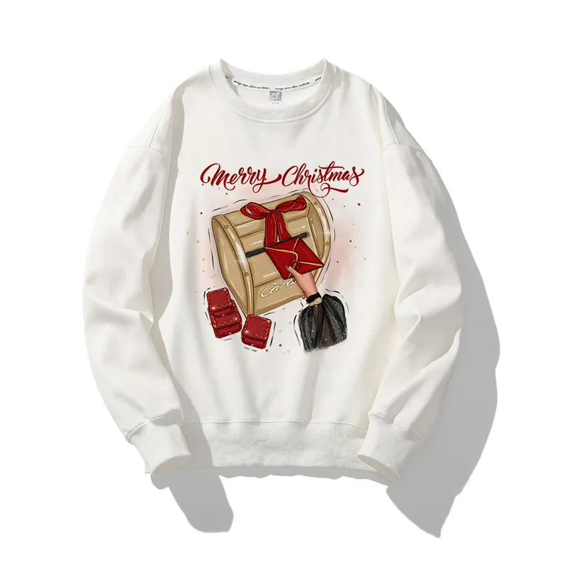 Hello December O-Neck White Sweater B