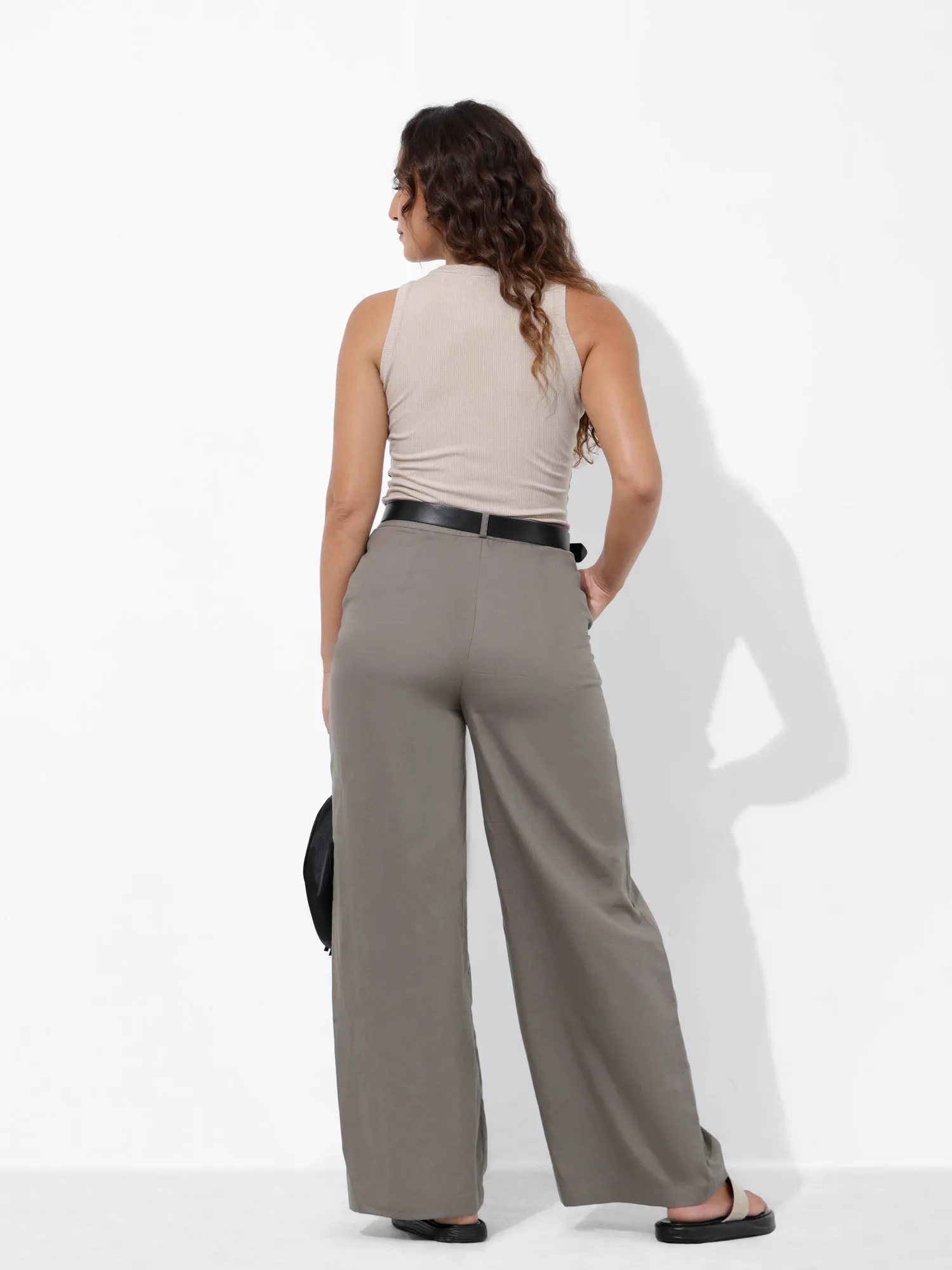 High Waist Basic Pant