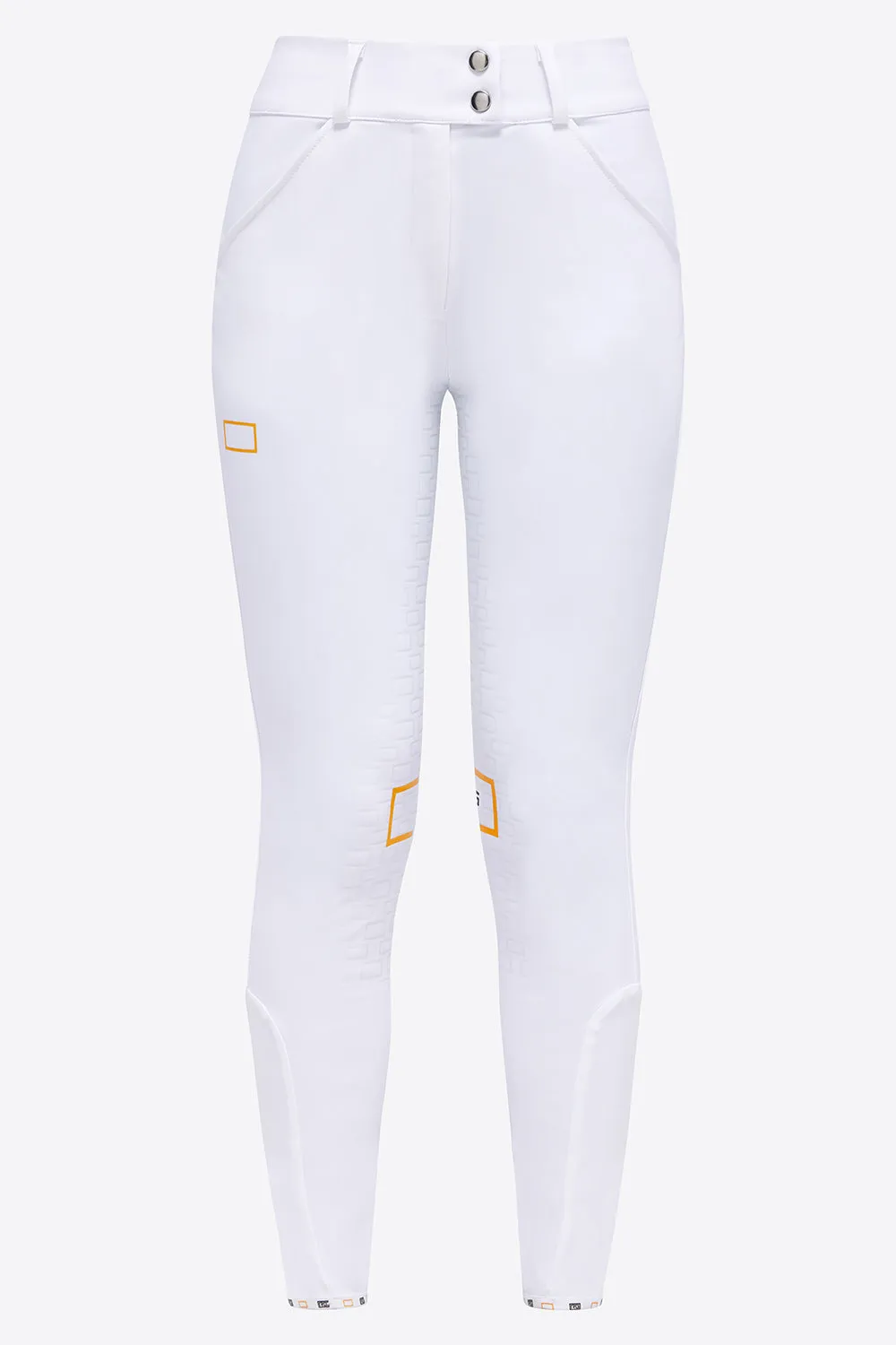 High Waist Full Grip Riding Breeches - White