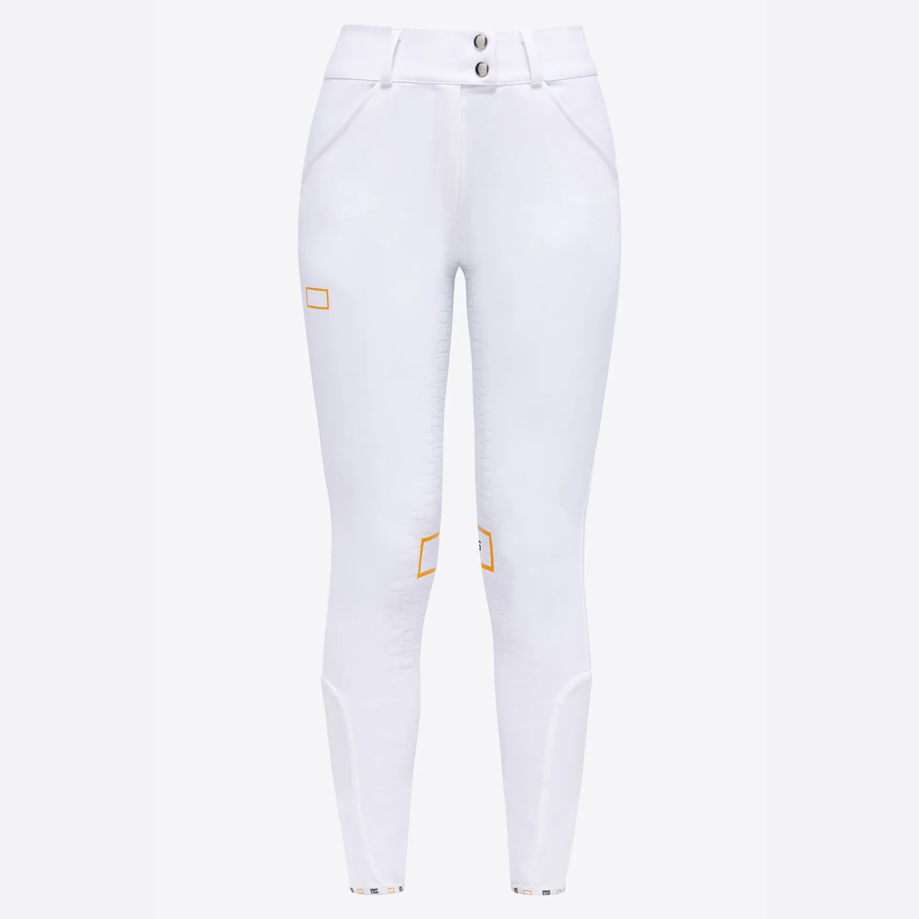 High Waist Full Grip Riding Breeches - White