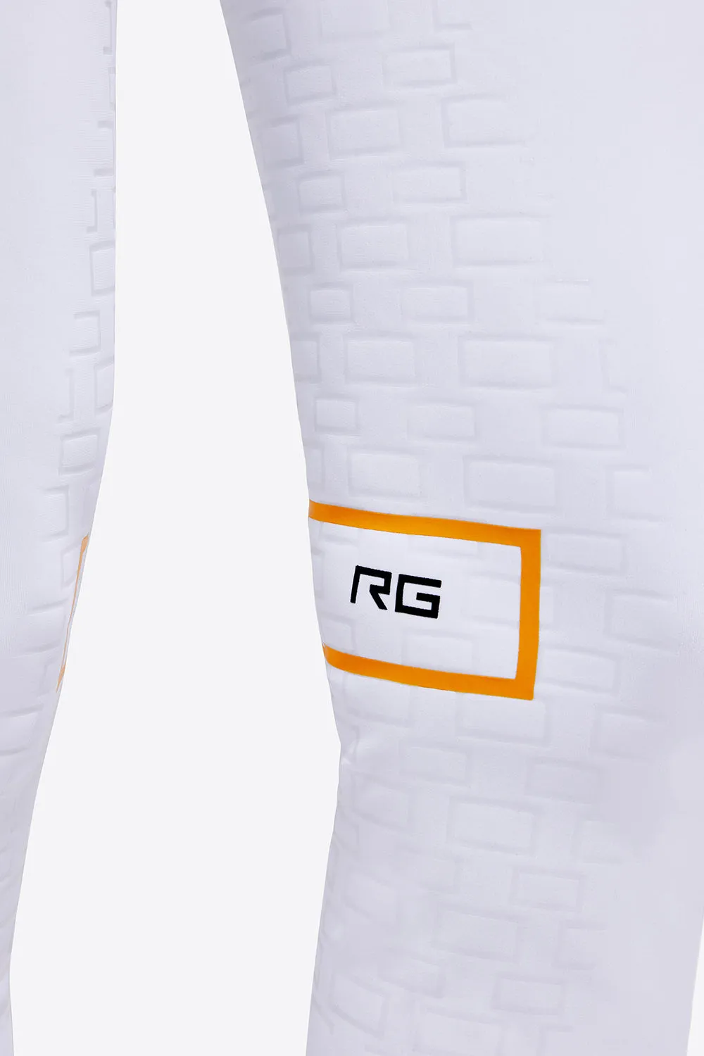 High Waist Full Grip Riding Breeches - White