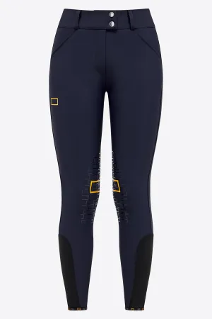High Waist Riding Breeches - Navy