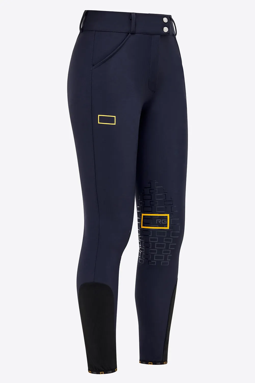 High Waist Riding Breeches - Navy