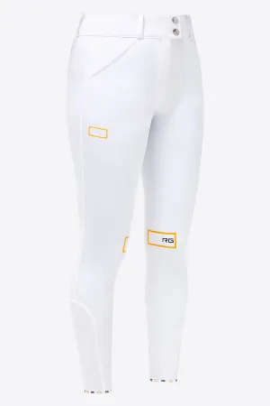 High Waist Riding Breeches - White