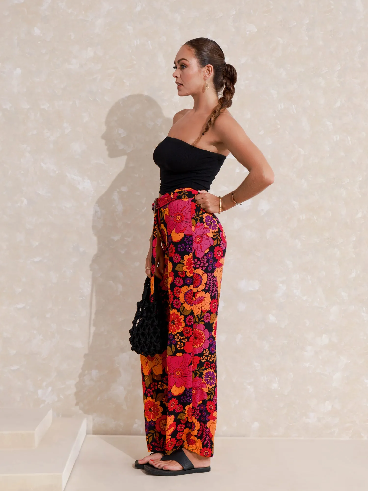 High Waist Wide Leg Pant