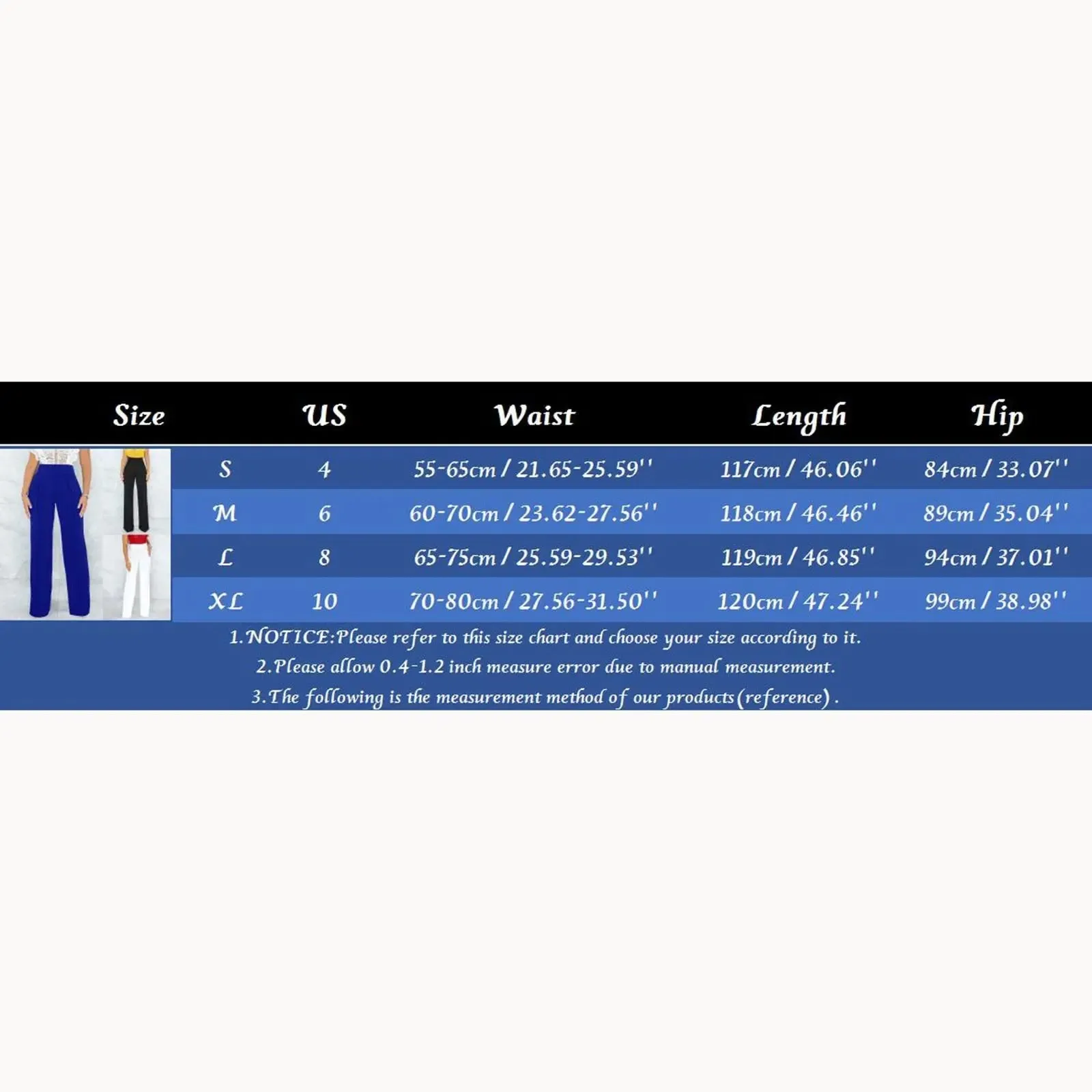 High Waist Wide Leg Trousers