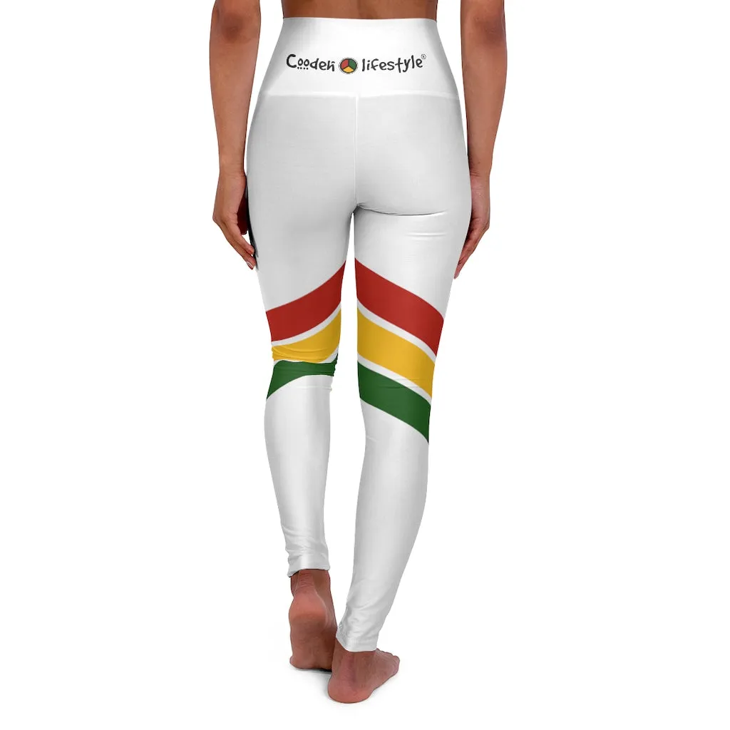 High Waisted Yoga Leggings (PANCOL-WHT)