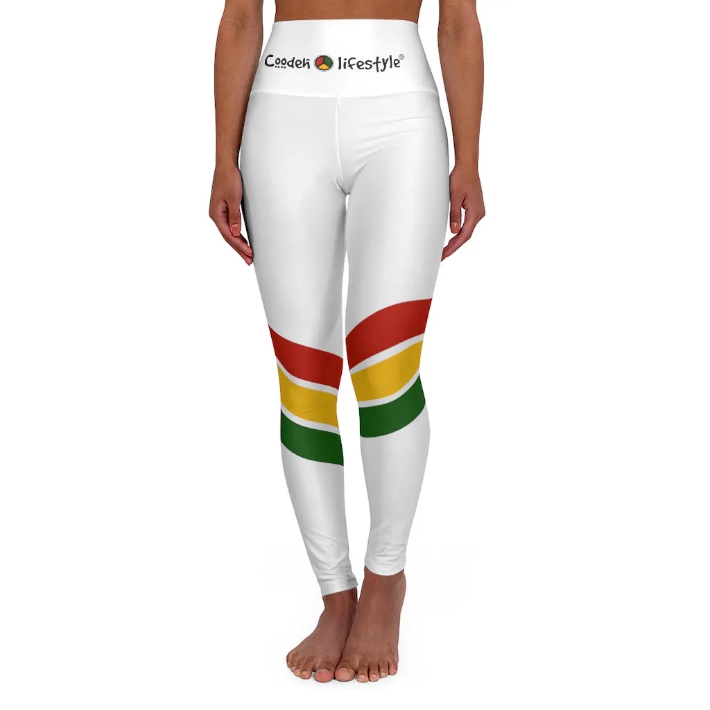 High Waisted Yoga Leggings (PANCOL-WHT)