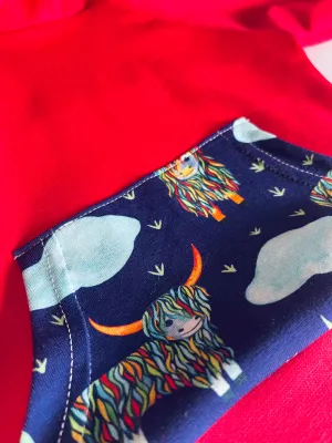 Highland Cow Hoodie - 0/3 months