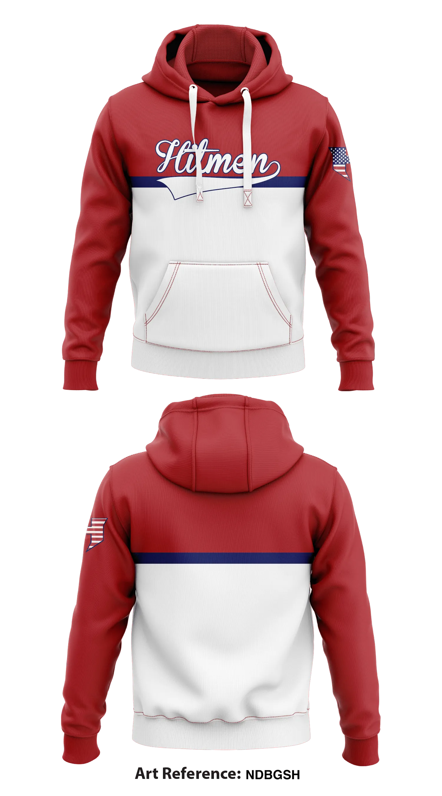 Hitmen Store 3  Core Men's Hooded Performance Sweatshirt - ndbgsH