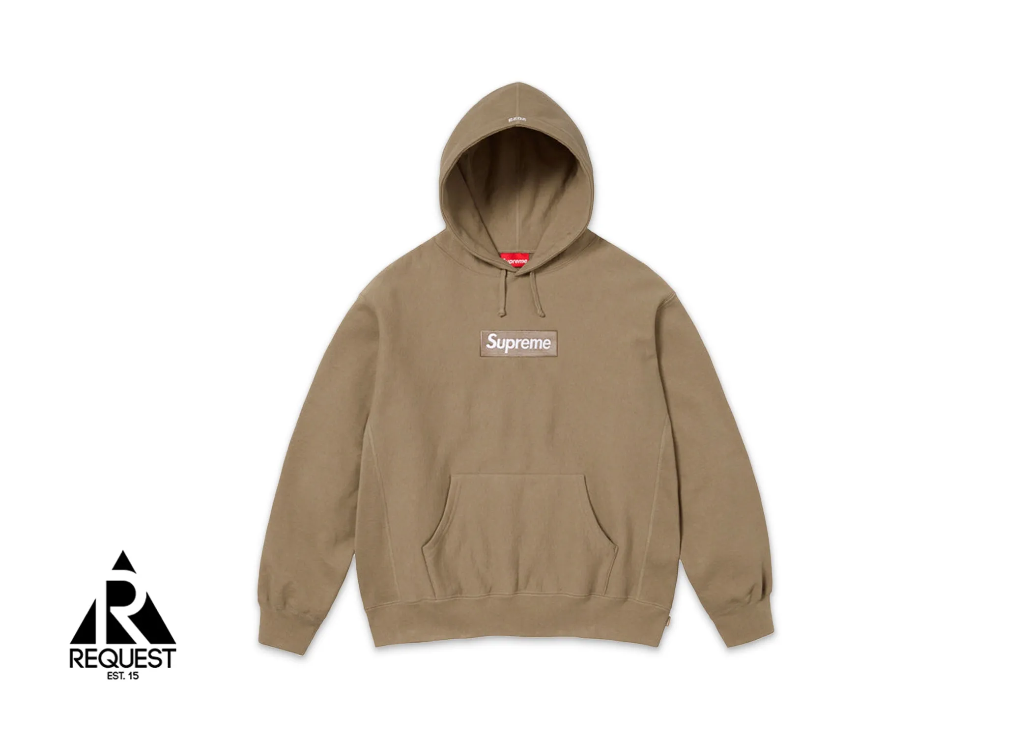 Hooded Box Logo Sweatshirt “Dark Sand" FW23