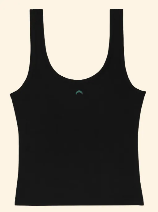 Huha - Sporty Crop Tank | Black