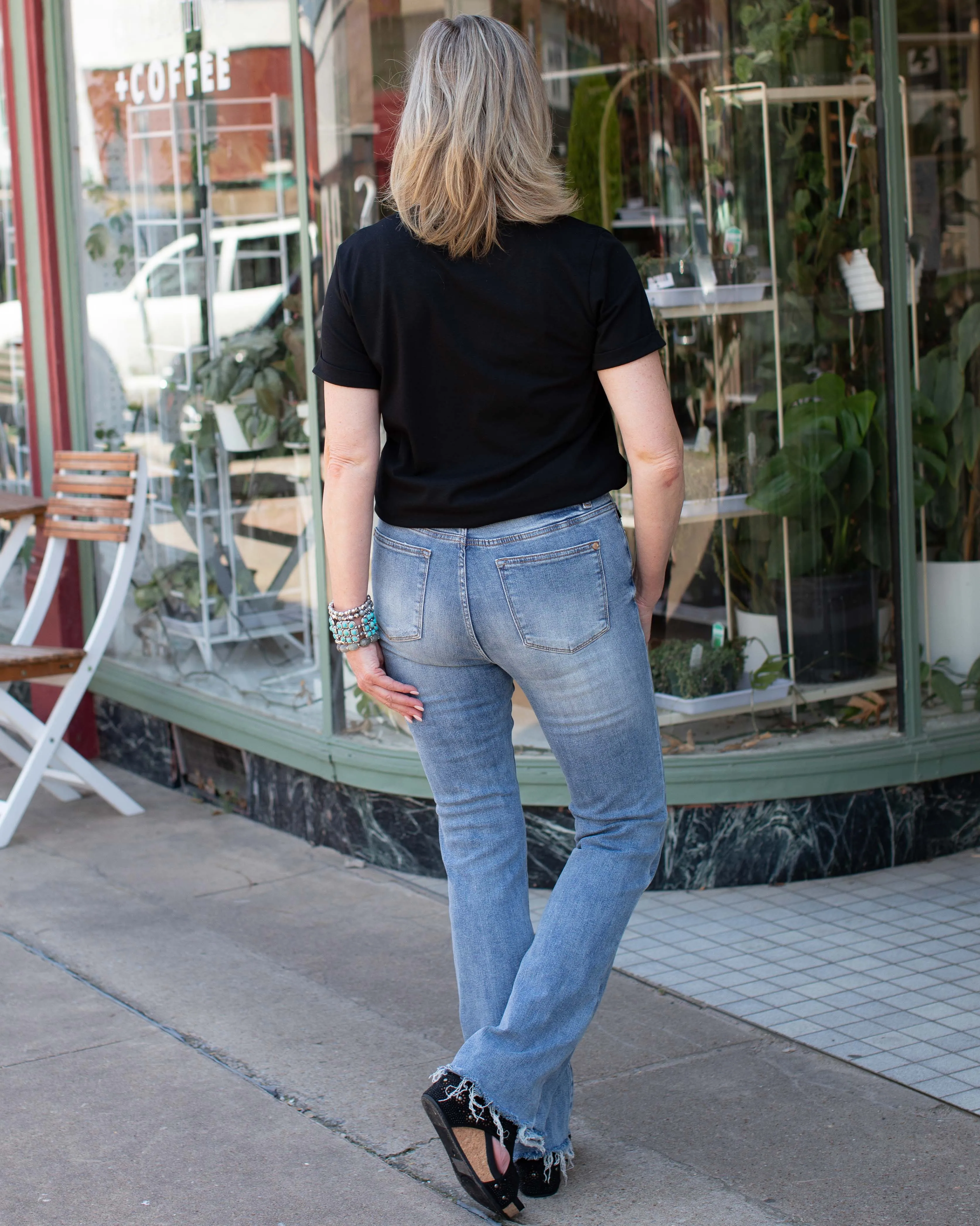 HW DOUBLE-BUTTON BOOTCUT - JUDY BLUE