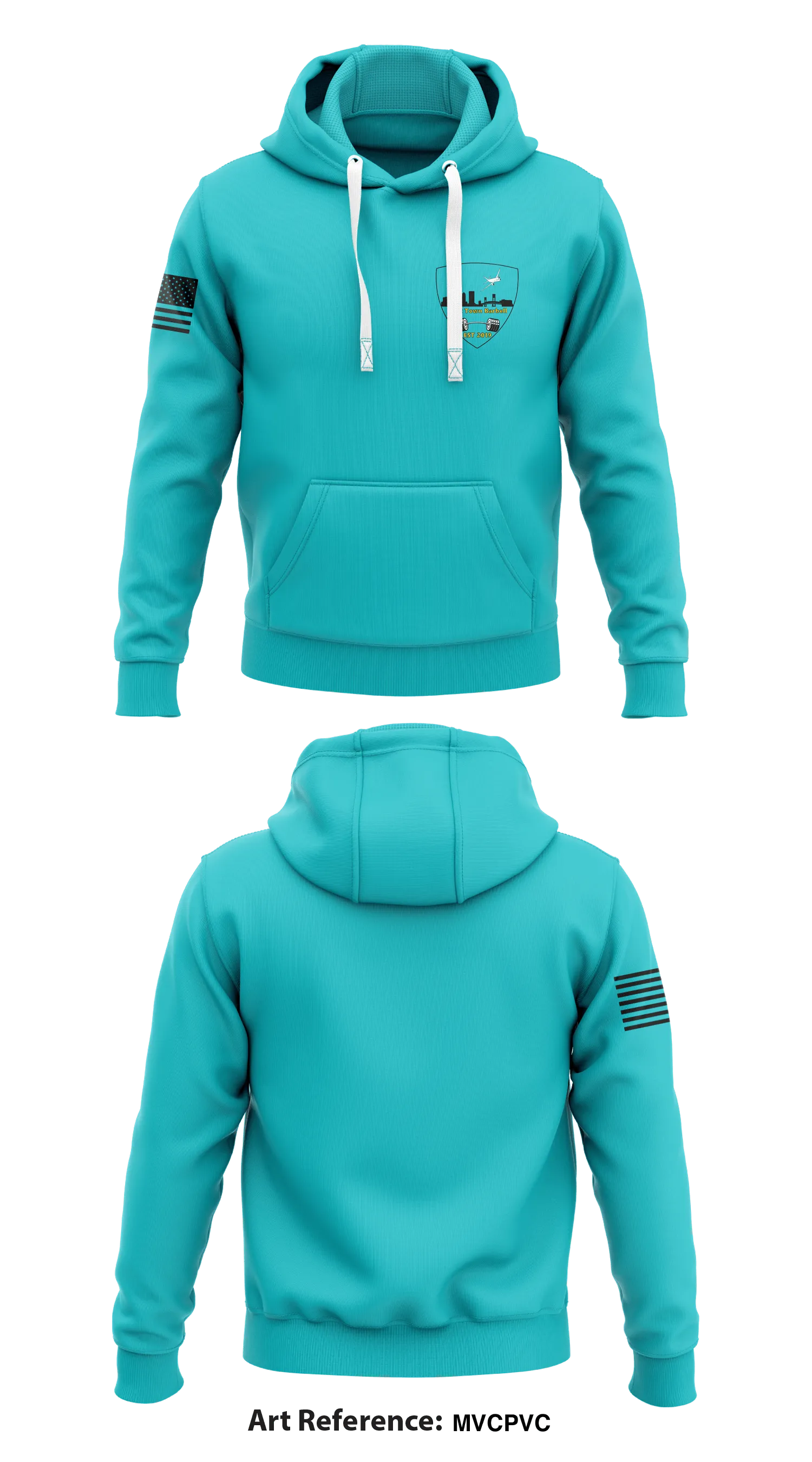 JackTown Barbell Club Store 1  Core Men's Hooded Performance Sweatshirt - MVcPVC