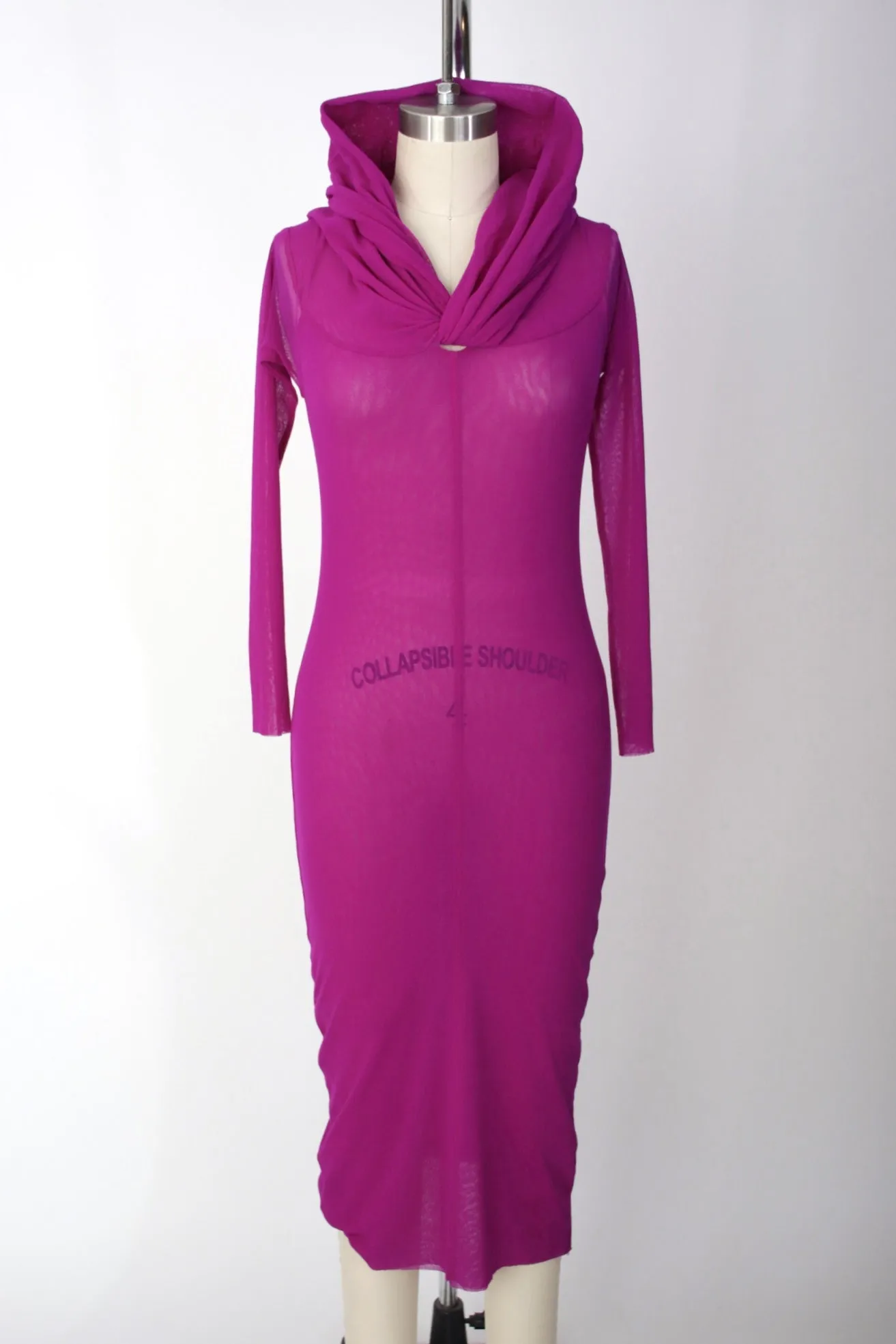 Jean Paul Gaultier Soleil Mesh Midi Dress