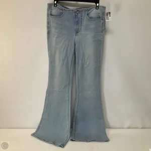 Jeans Flared By Free People In Blue Denim, Size: 6