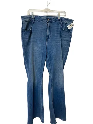 Jeans Flared By Old Navy In Blue Denim, Size: 18