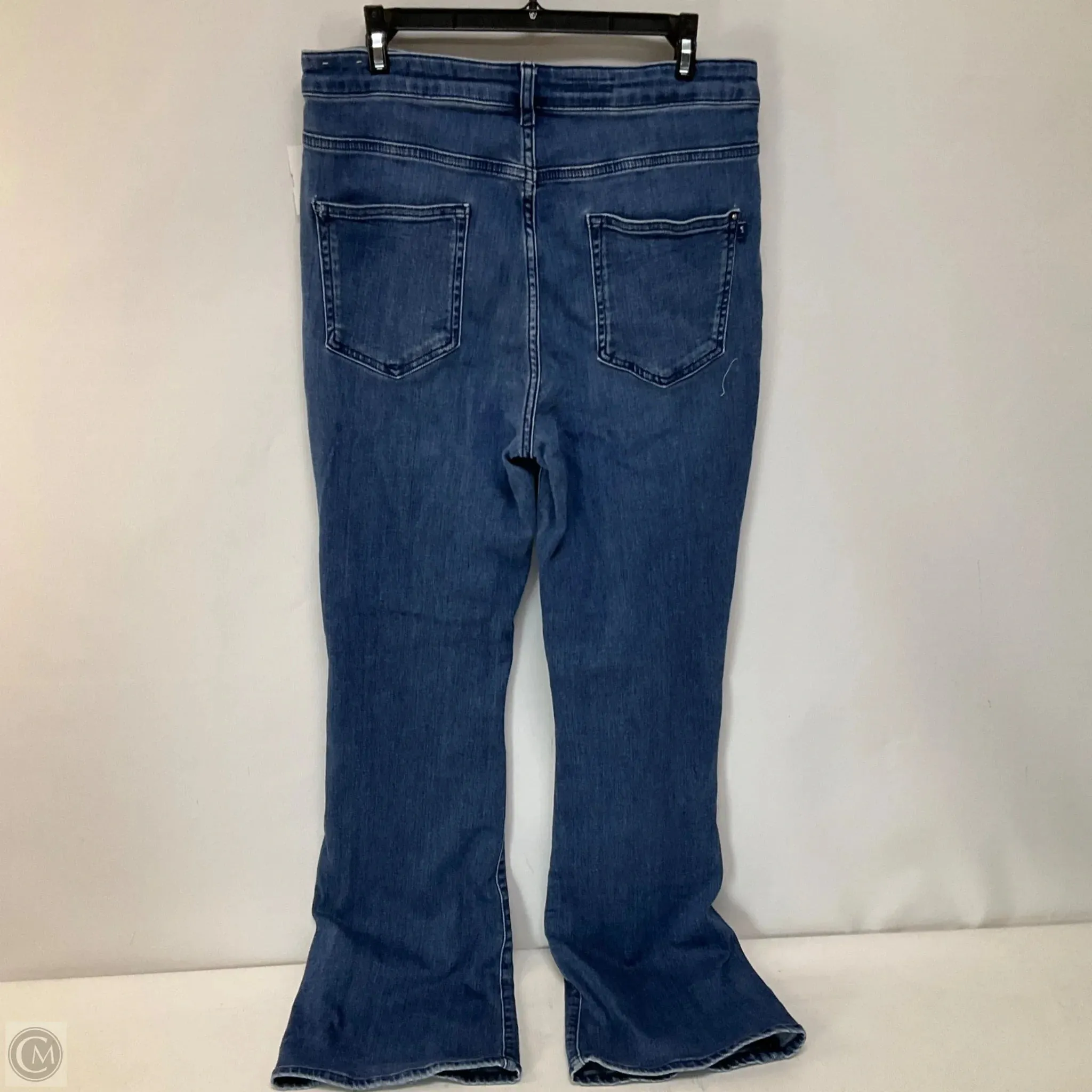 Jeans Flared By Pilcro In Blue Denim, Size: 12