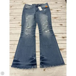 Jeans Flared By Vervet In Blue Denim, Size: 14