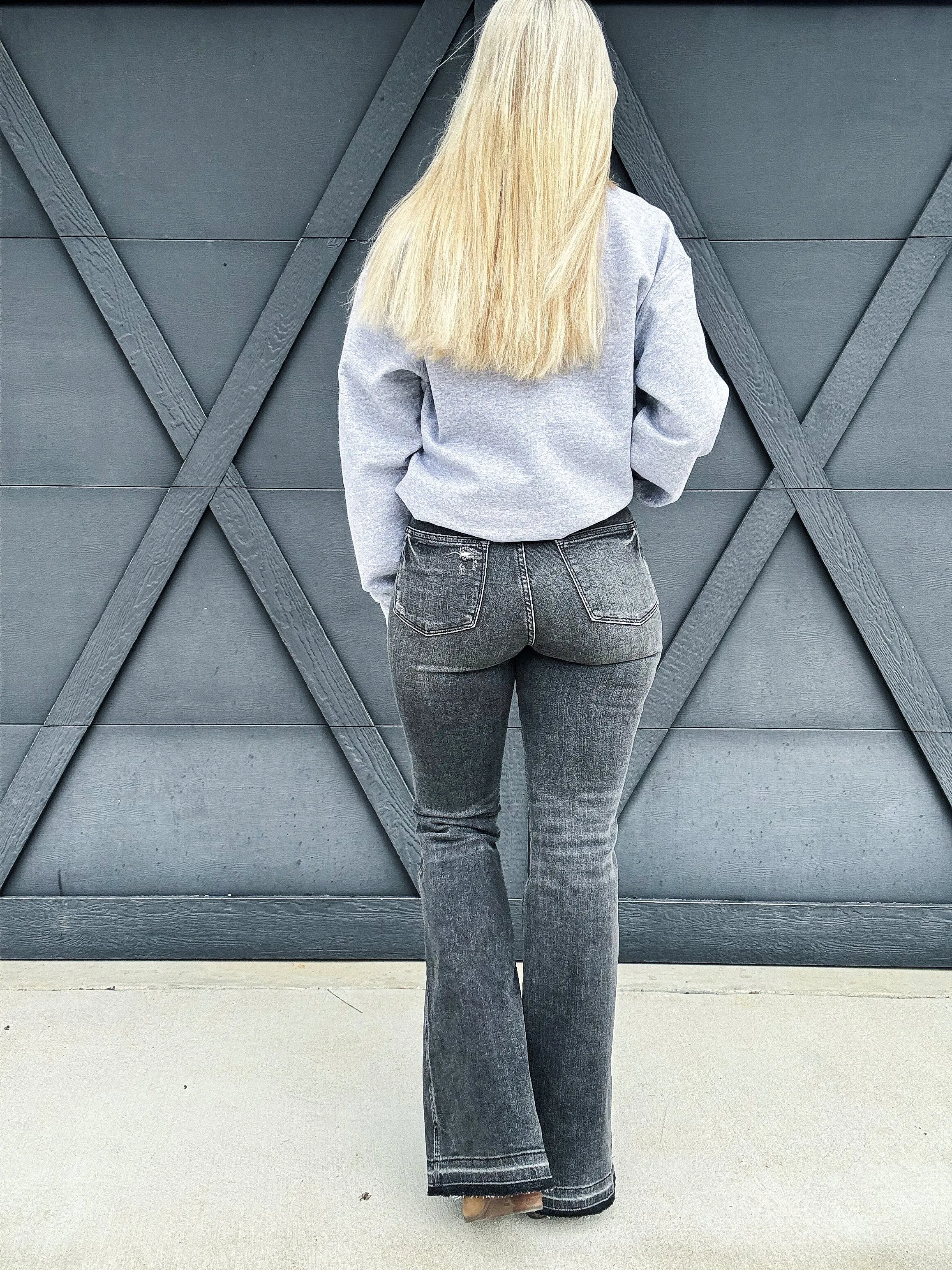 Judy Blue Tummy Control Washed Gray Jeans