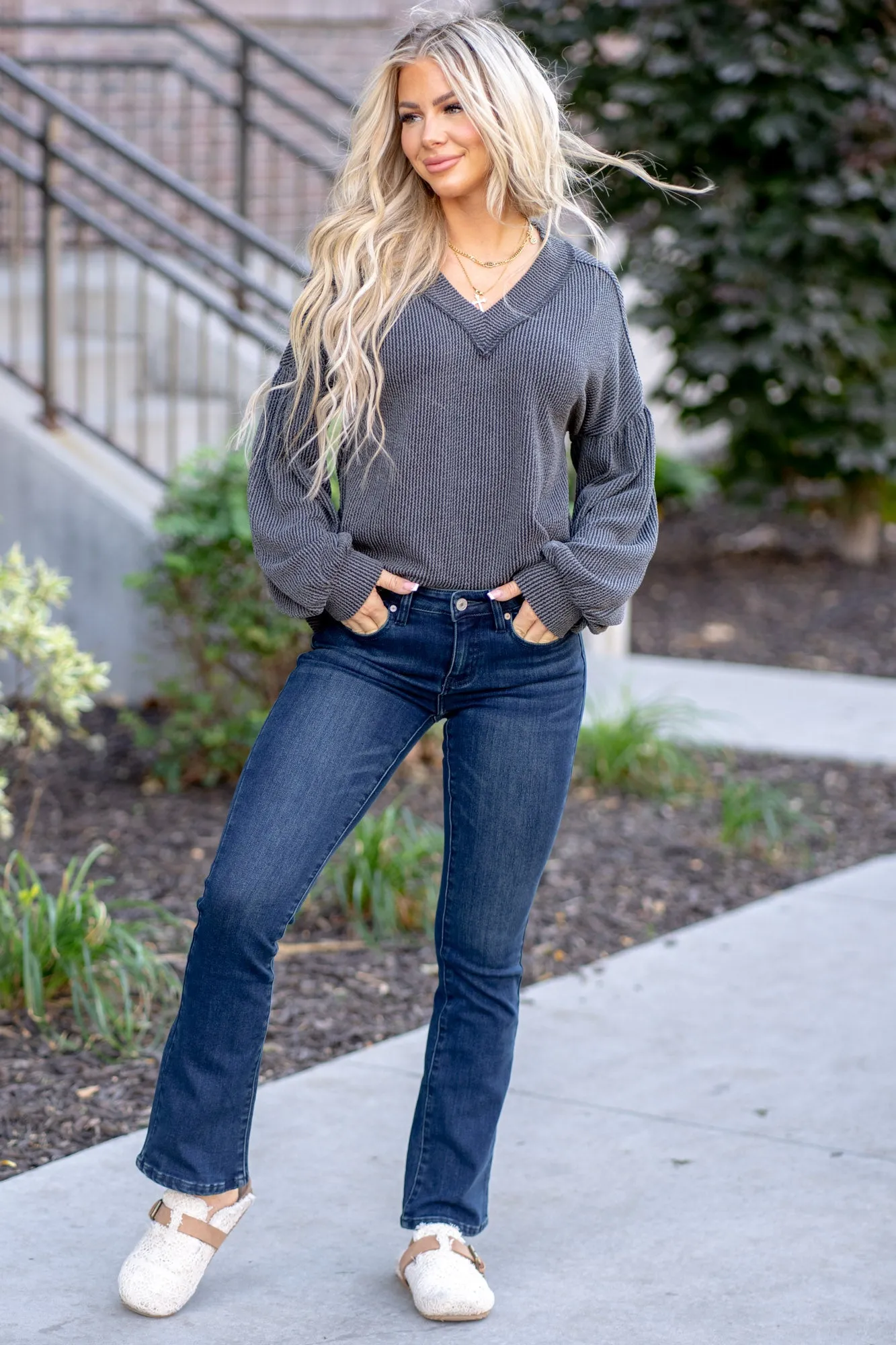 Juniper Fleece Lined Mid Rise Baby Bootcut