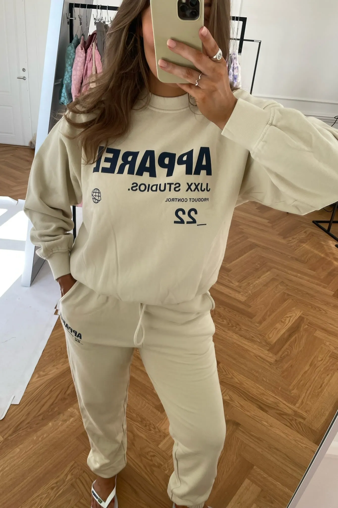 JXBianca Sweatpants - Råhvid