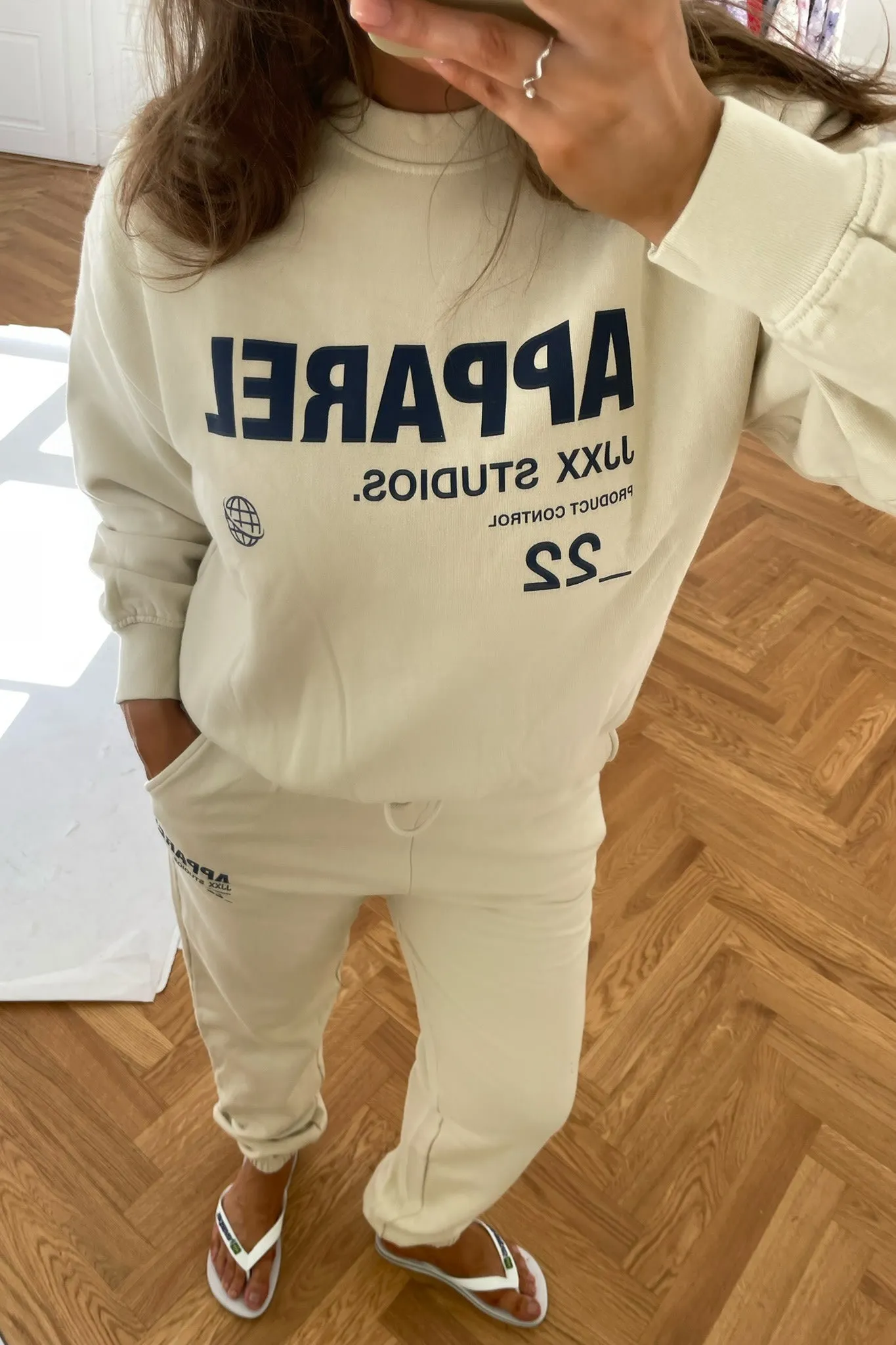 JXBianca Sweatpants - Råhvid