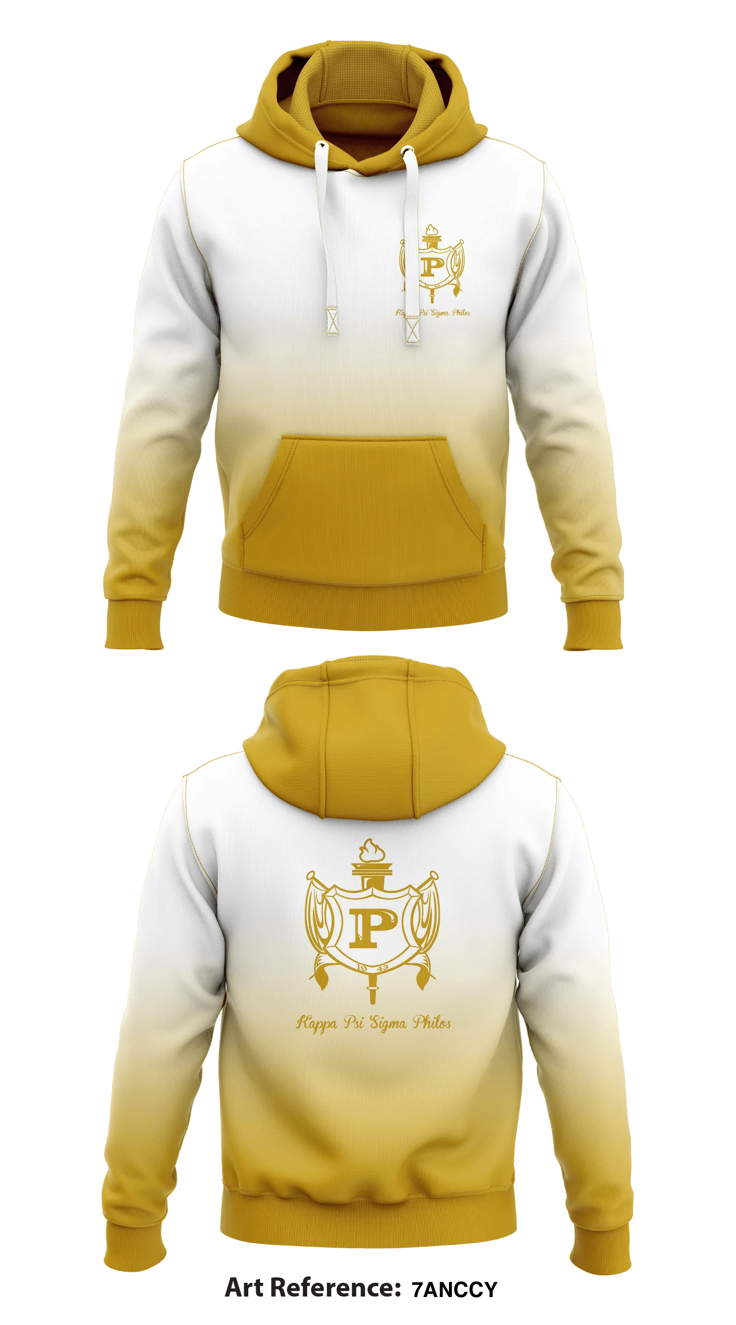 Kappa Psi Sigma Philos Store 1 Core Men's Hooded Performance Sweatshirt - 7AnccY