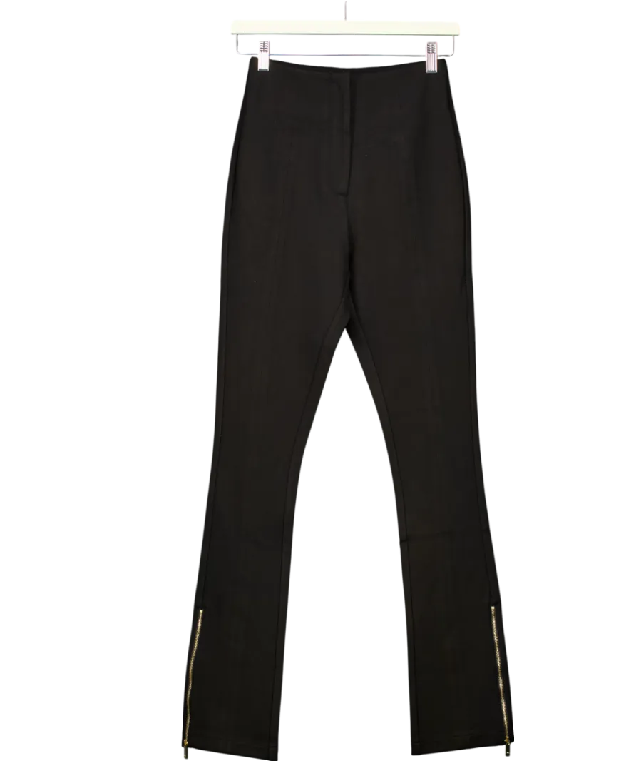 Karen Millen Black Ponte High Waist Flared Trouser UK 6
