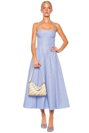 Kittiya Harbor Stripe Midi Dress
