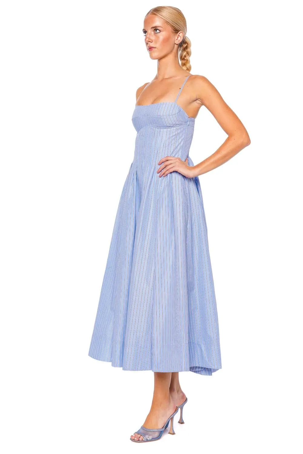 Kittiya Harbor Stripe Midi Dress