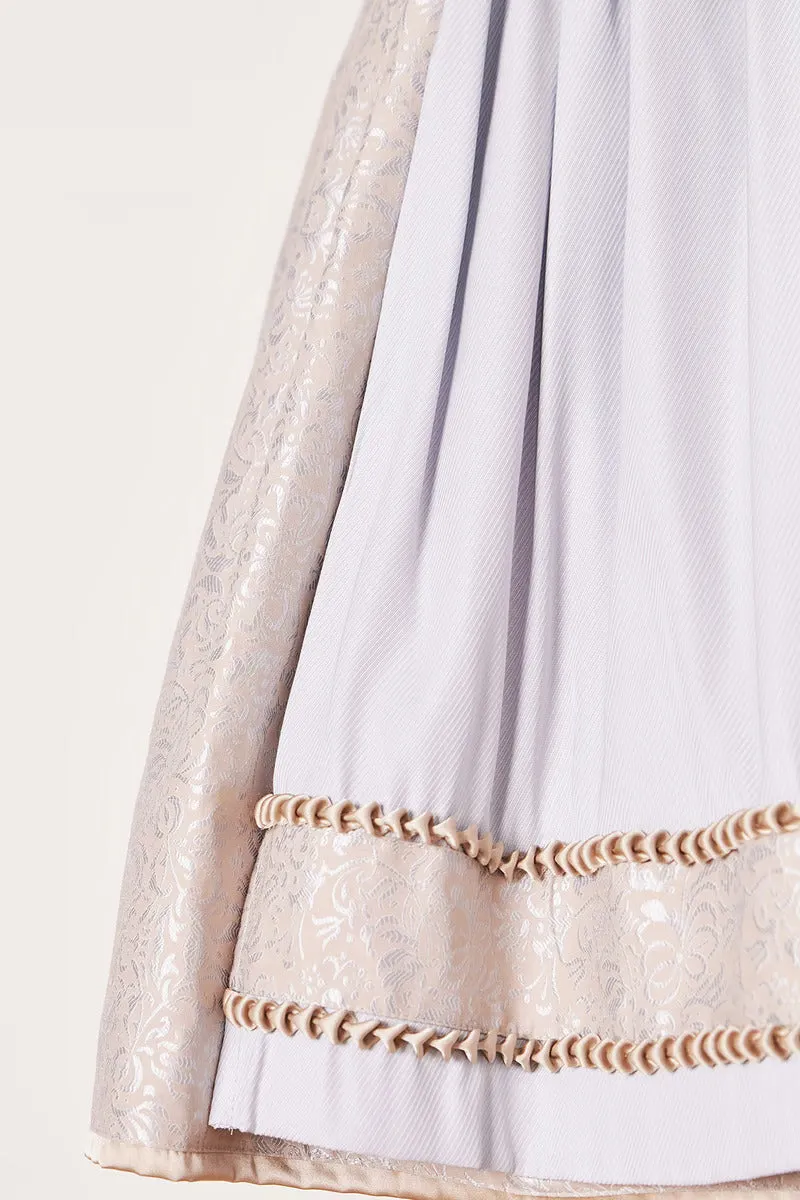 Kruger Midi Dirndl 2pcs. 60cm "Marit" grey (32,38,42)