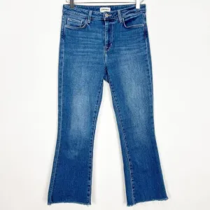 L'Agence Jeans Cropped Flared Leg Medium Wash. Women's Size 27