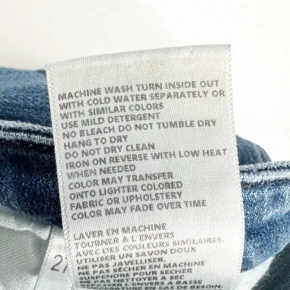 L'Agence Jeans Cropped Flared Leg Medium Wash. Women's Size 27