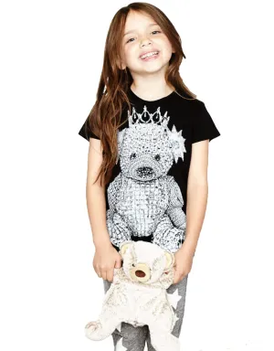 Lauren Moshi Kids Piglet S/S Crystal Bear Tee