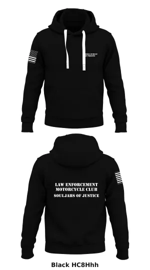 Law Enforcement Motorcycle Club: Souljah of Justice Store 1  Core Men's Hooded Performance Sweatshirt - HC8Hhh