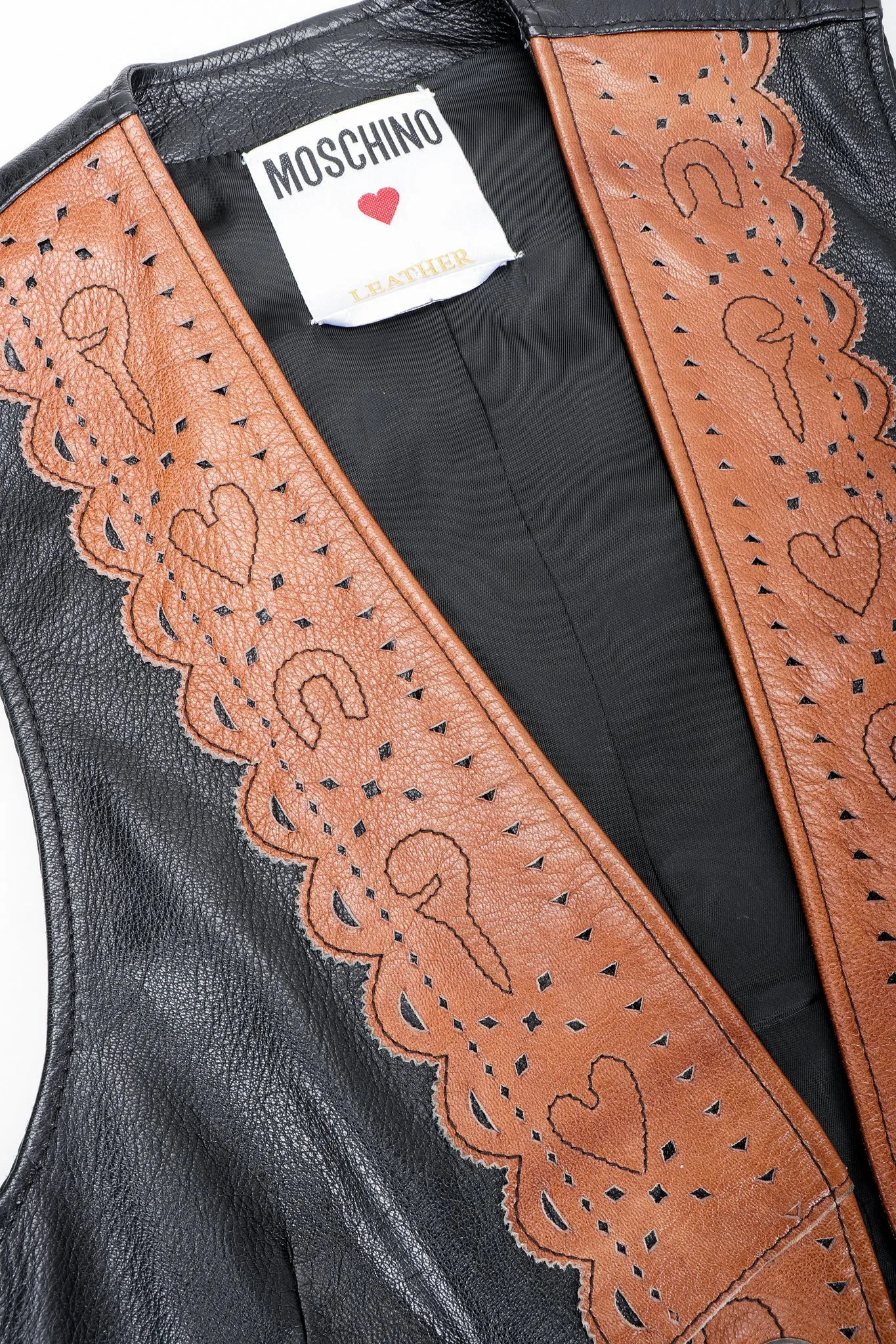 Leather Tassel Vest