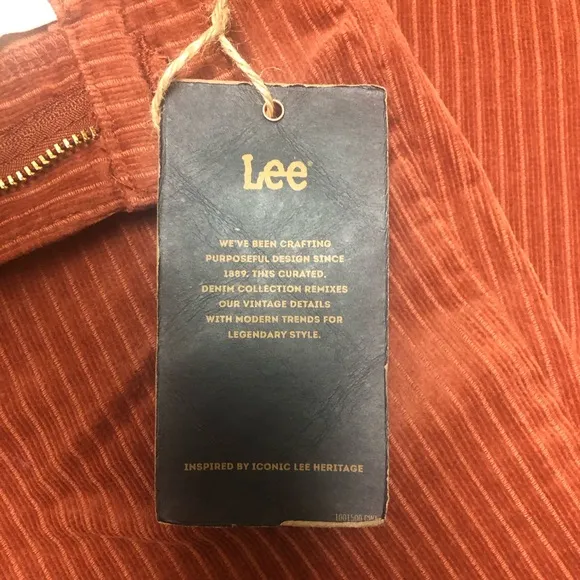 Lee X Free People High Rise Corduroy Cords Flare‎ Jeans Sweet Maple 29 NWT